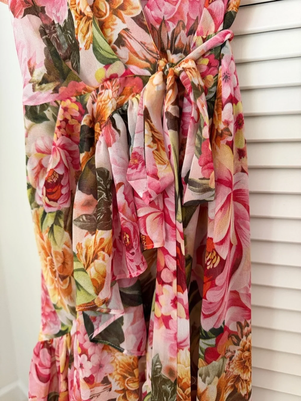 Bronx and Banco Pink Floral Maxi Dress - Picture 5 of 8